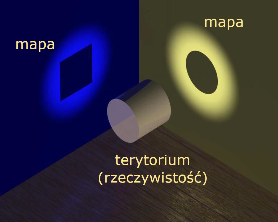 mapa nie jest terytorium Mapa nie jest terytorium czy jednak otoczeni przez idiotów 